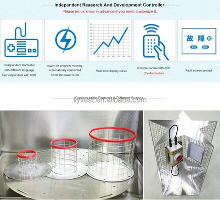 LIYI IEC60529 Thử nghiệm chống thấm nước IPX Buồng thử nghiệm phun nước, phun mưa